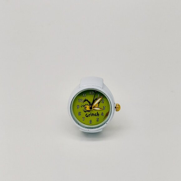Rare Vintage Grinch (3 glow hands) ring watch white tone by migi (Unsigned) work - Picture 2 of 5